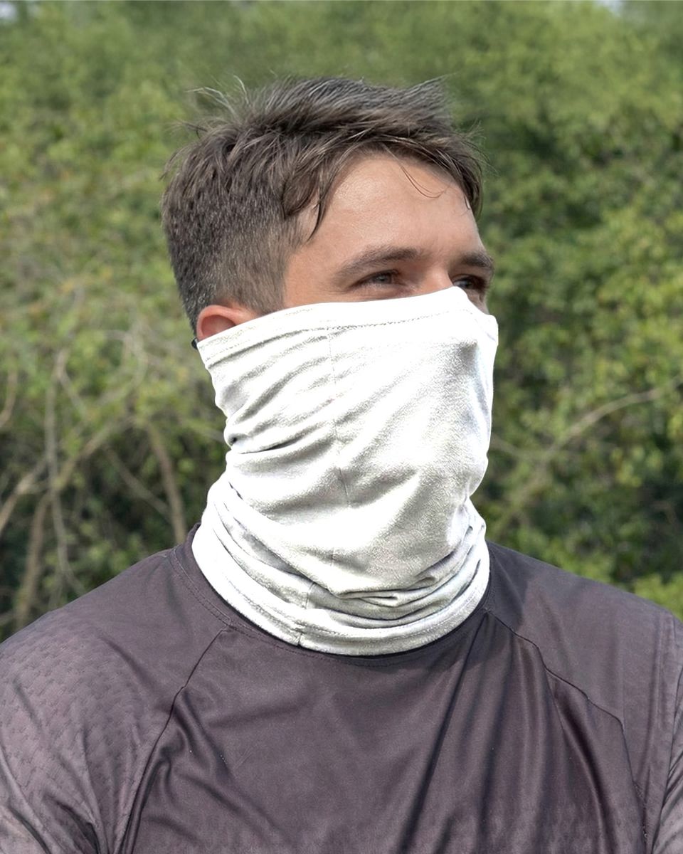 Bandana para Pescoço Brk Branco Liso com Proteção UV50+