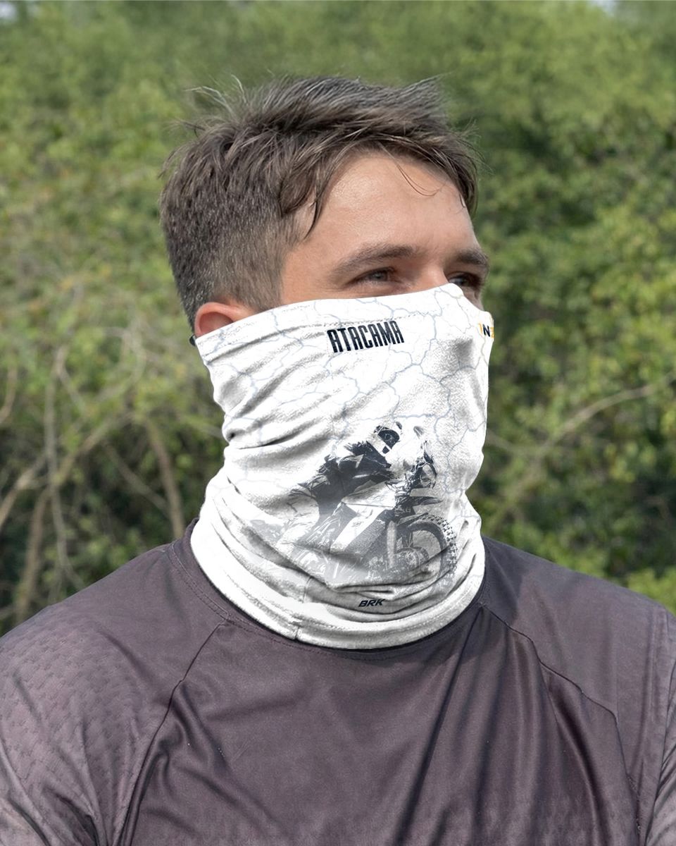 Bandana para Pescoço Brk Branca Atacama com Proteção UV50