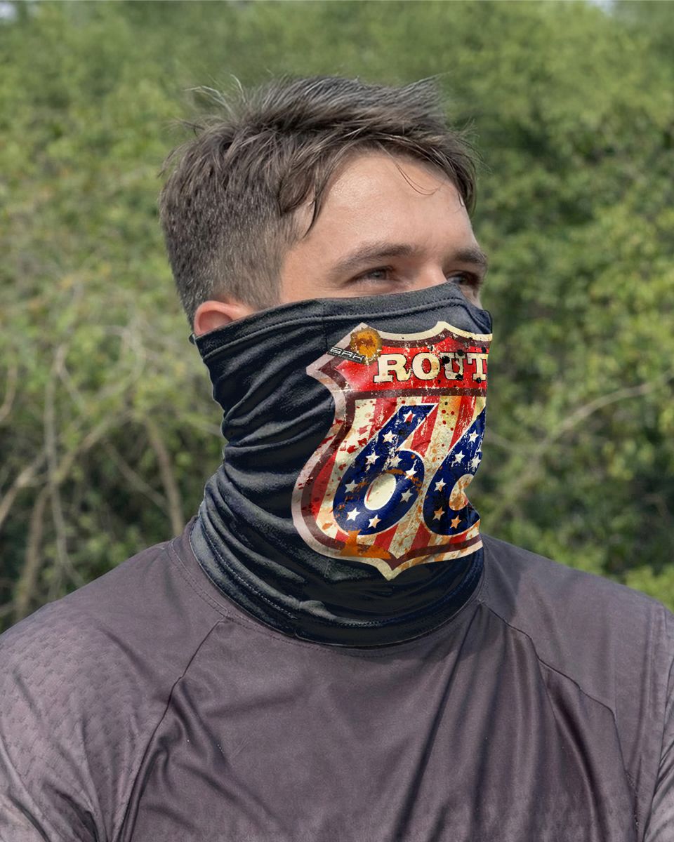 Bandana para Pescoço Brk Route 66 com Proteção UV50+