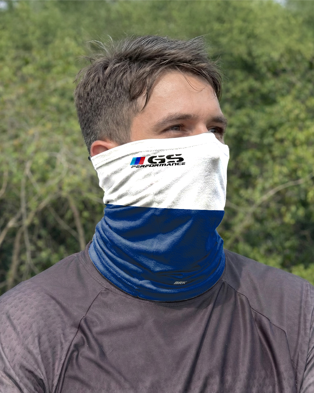 Bandana para Pescoço Brk Azul GS Performance com Proteção UV50