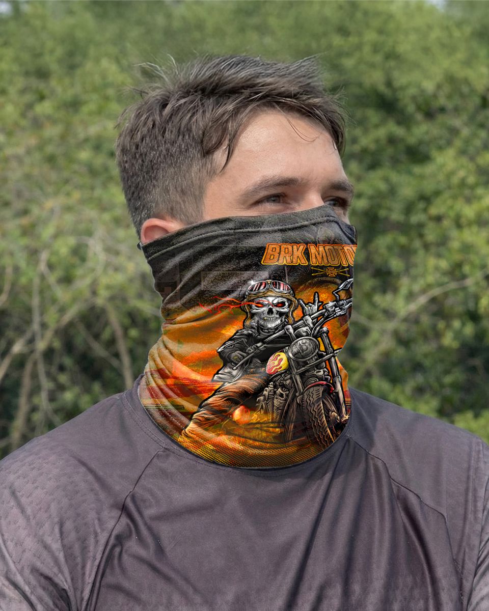 Bandana para Pescoço Brk Route 66 com Proteção UV50+