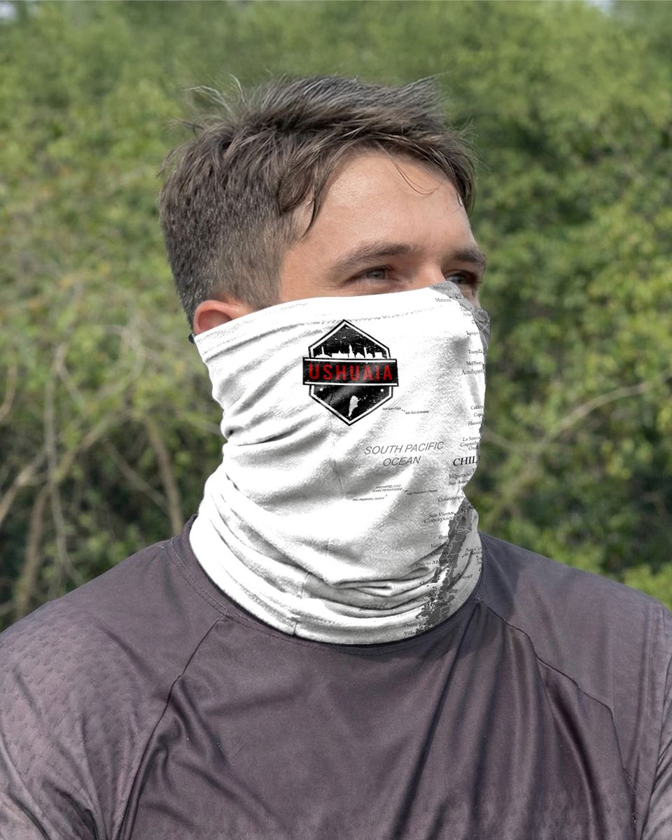 Bandana para Pescoço Brk Ushuaia Map com Proteção UV50
