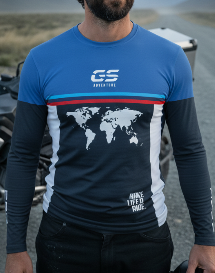 Camisa UV50 Segunda Pele Brk GS Adventure Make Life a Ride