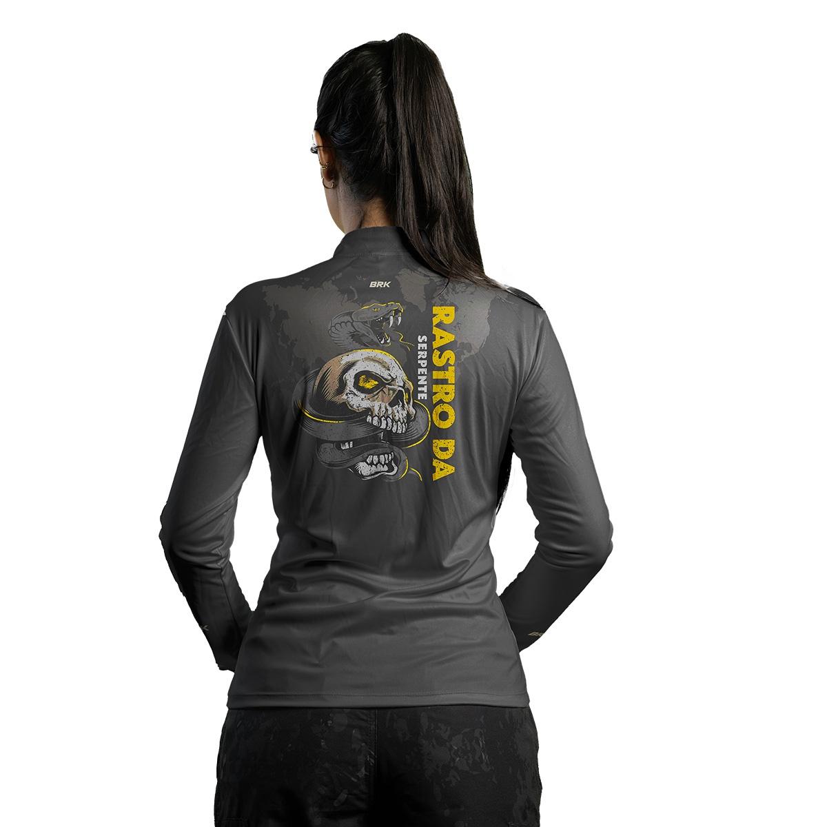 Camisa Feminina de Motociclismo Brk Expedição Rastro da Serpente com UV50+