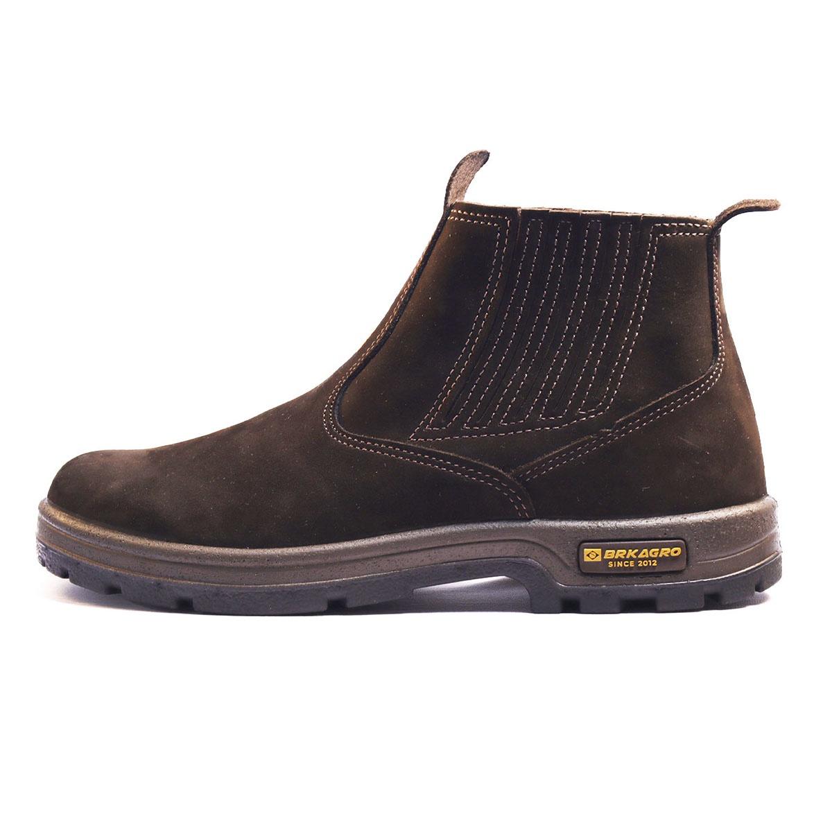 Botina de Couro Brk Chocolate