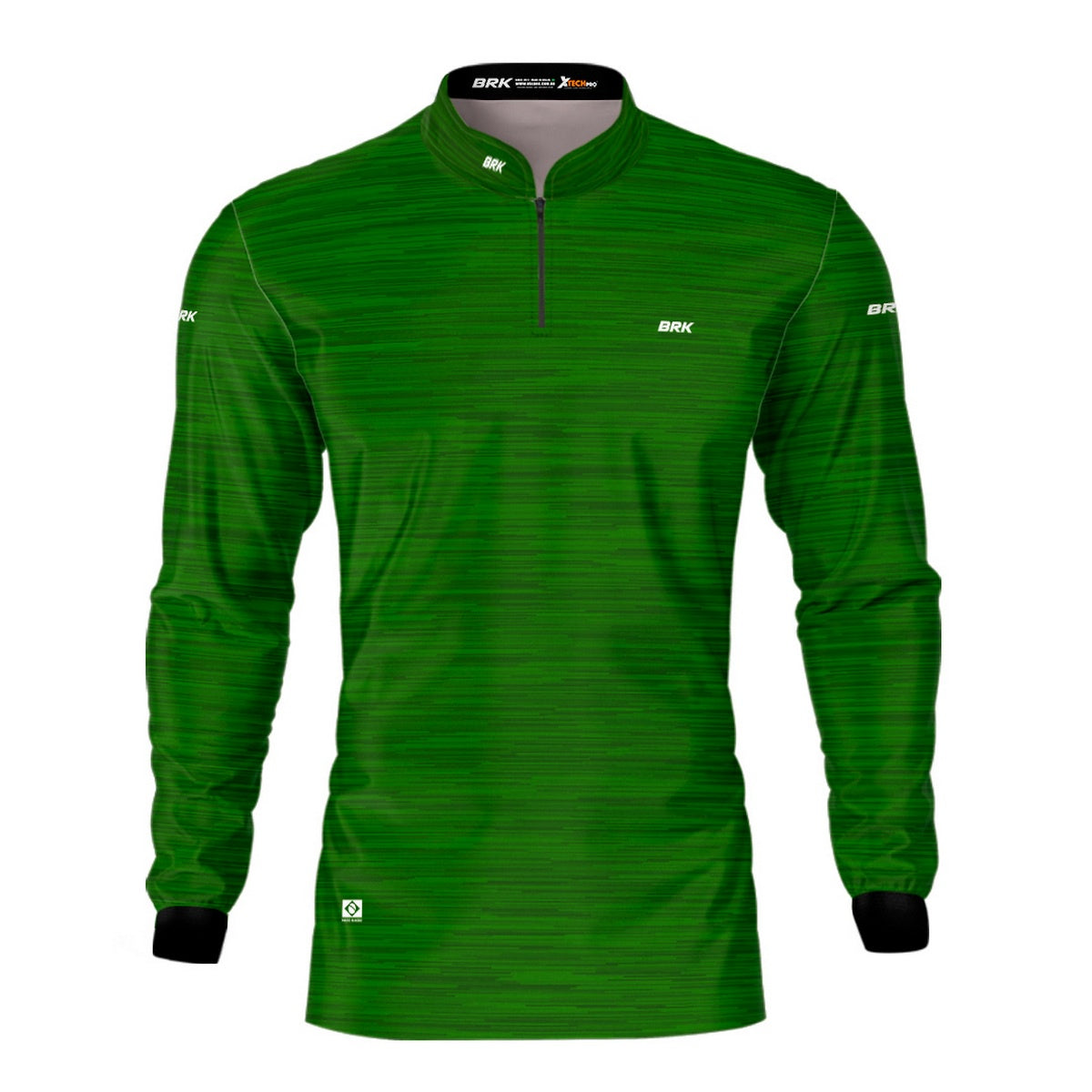 Camisa de Motociclismo Brk Mescla Verde Claro com Proteção Solar UV50+