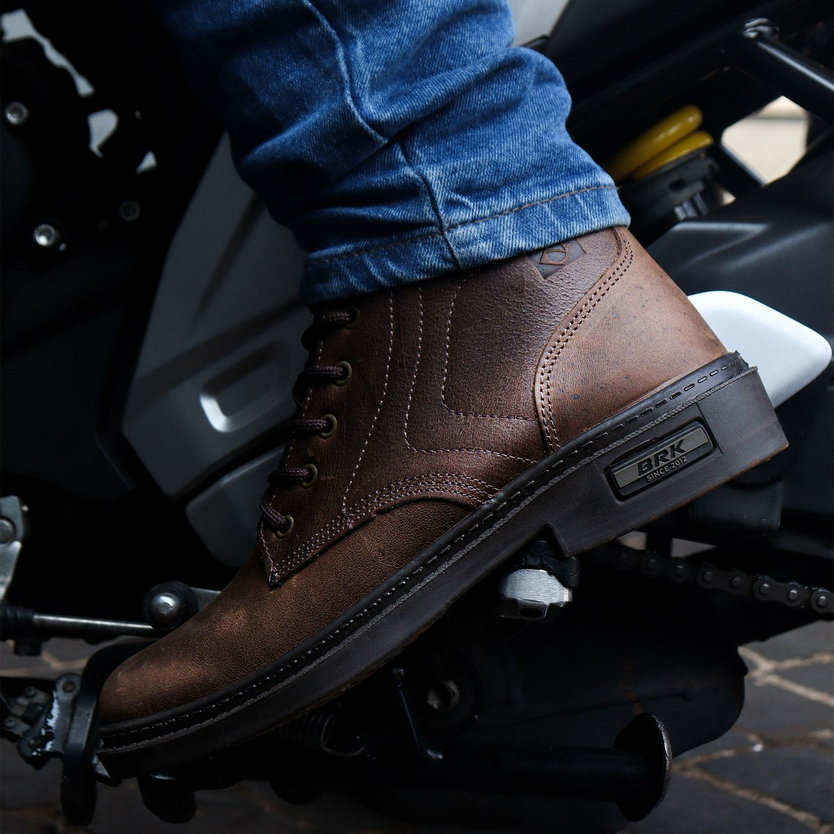 Bota de Motociclismo Brk Arizona - Couro Legítimo