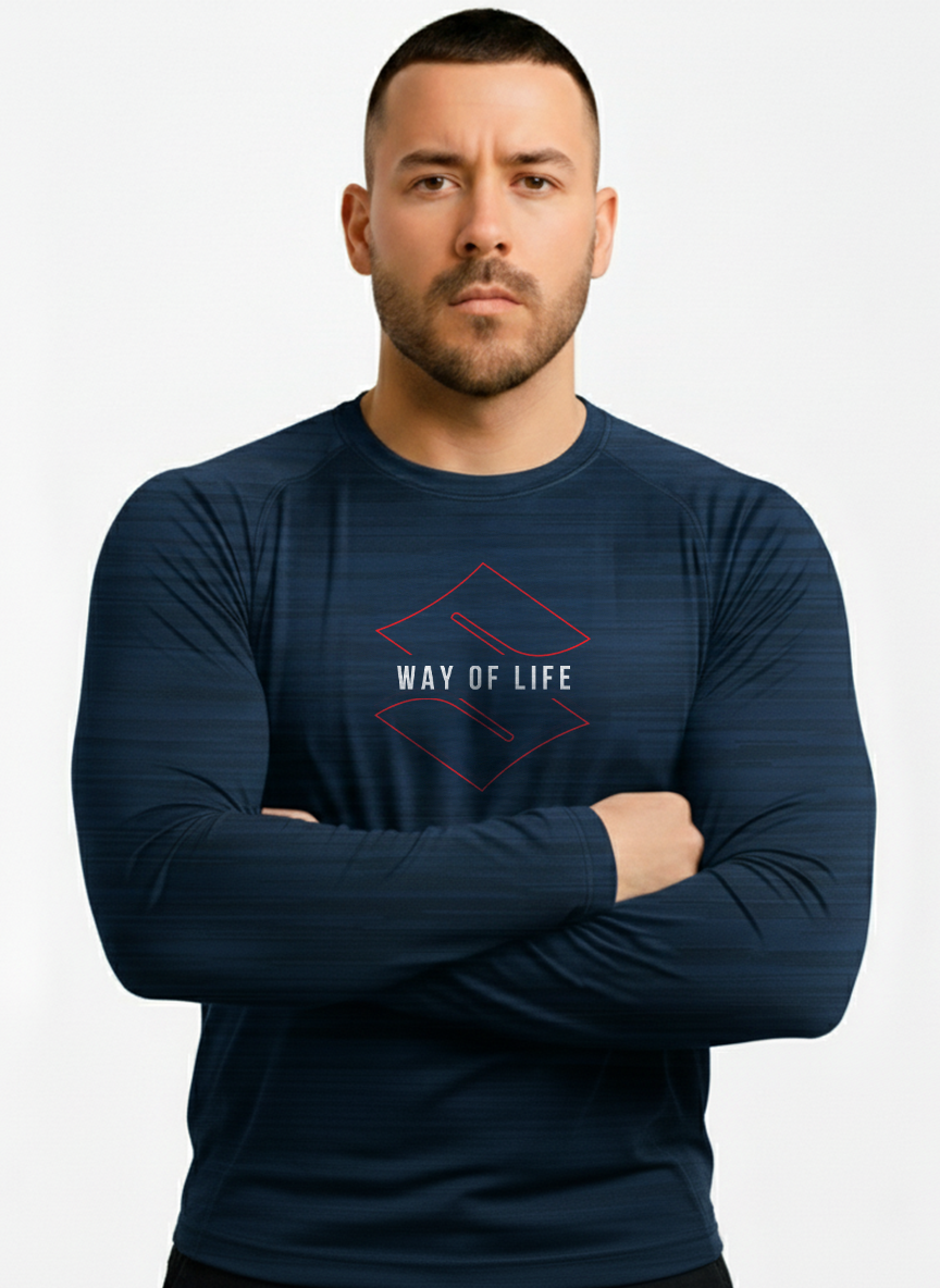 Camisa UV50 Segunda Pele Brk Motors Azul Way of Life
