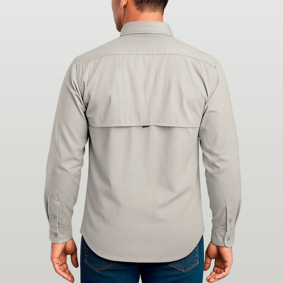 Camisa de Botão Brk Areia com Proteção UV50+