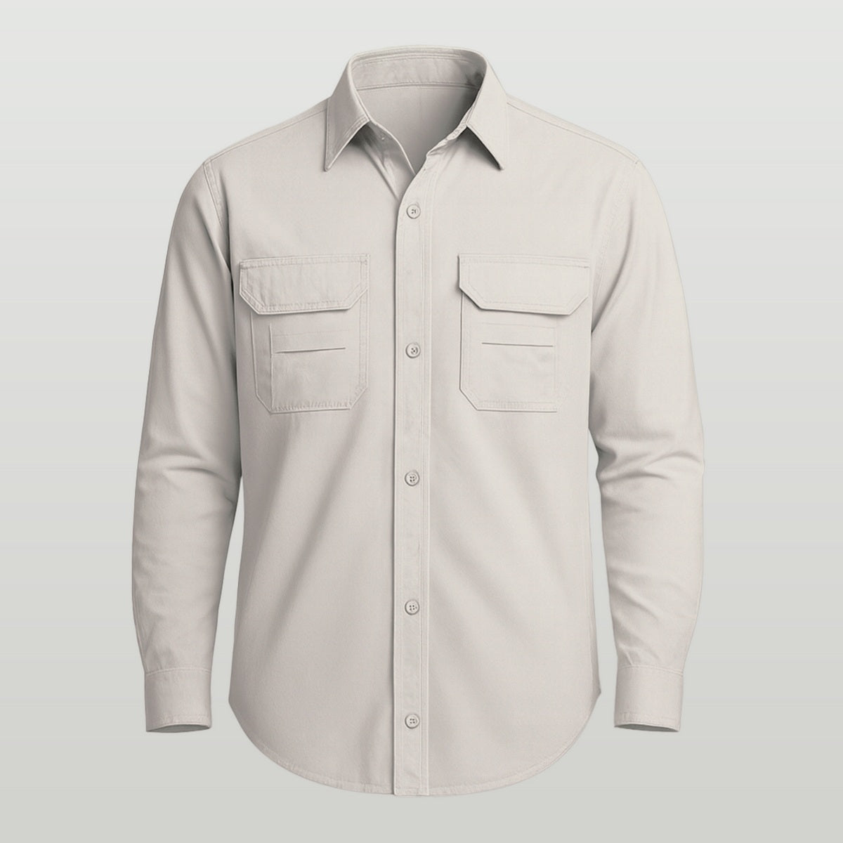 Camisa de Botão Brk Areia com Proteção UV50+