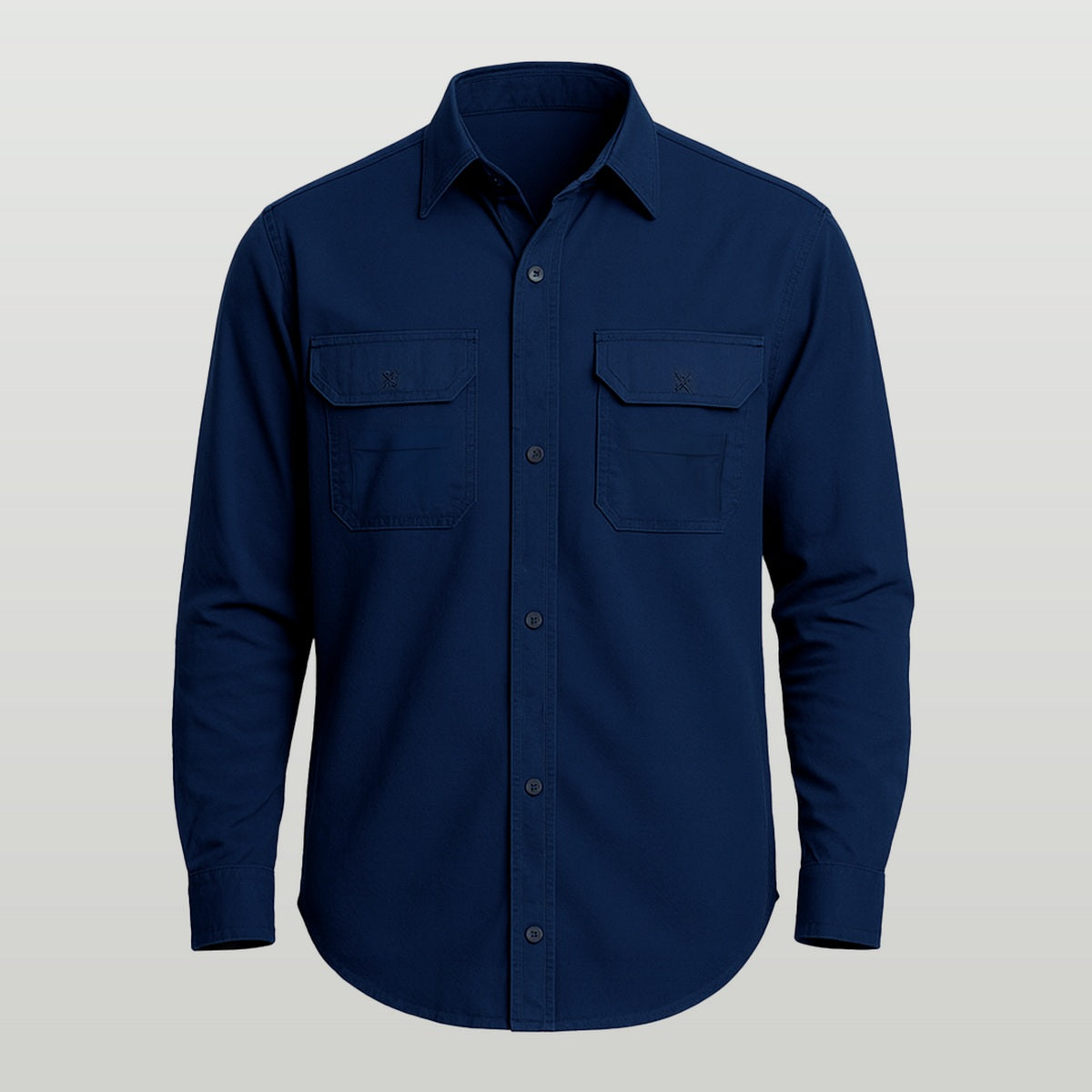 Camisa de Botão Brk Azul com Proteção UV50+
