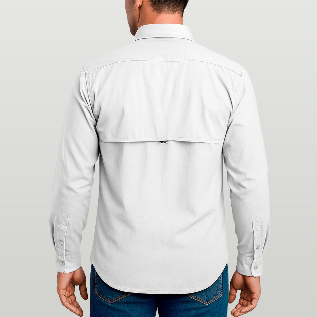 Camisa de Botão Brk Branca com Proteção UV50+
