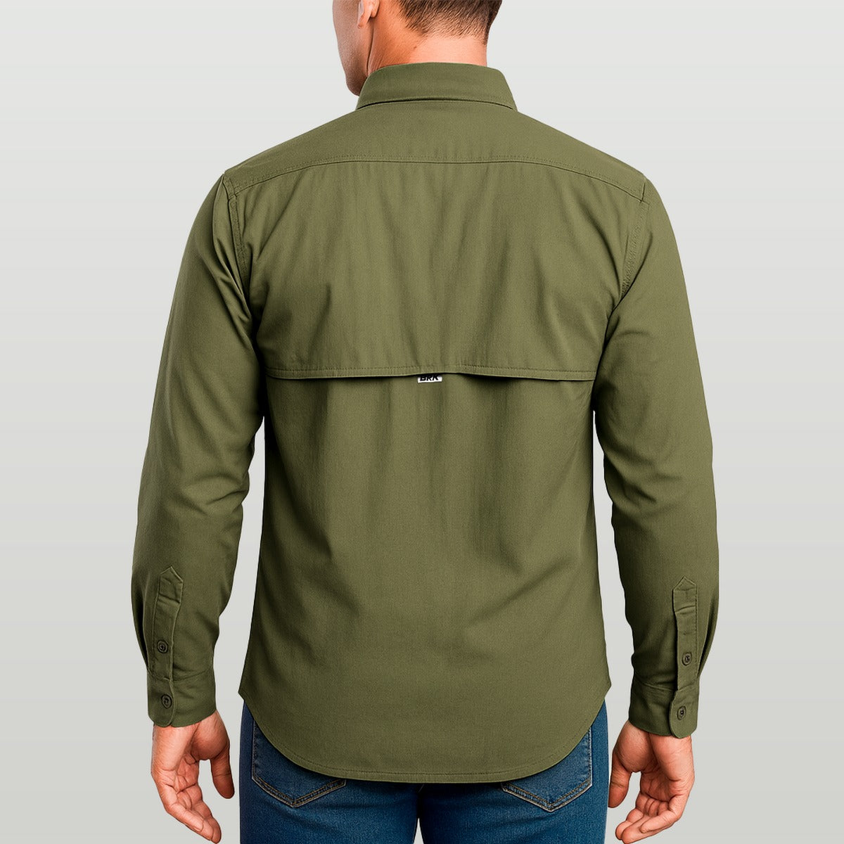 Camisa de Botão Brk Caqui com Proteção UV50+