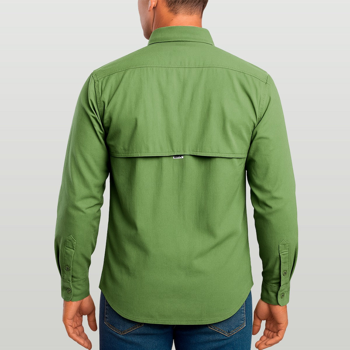Camisa de Botão Brk Verde Aventura com Proteção UV50+