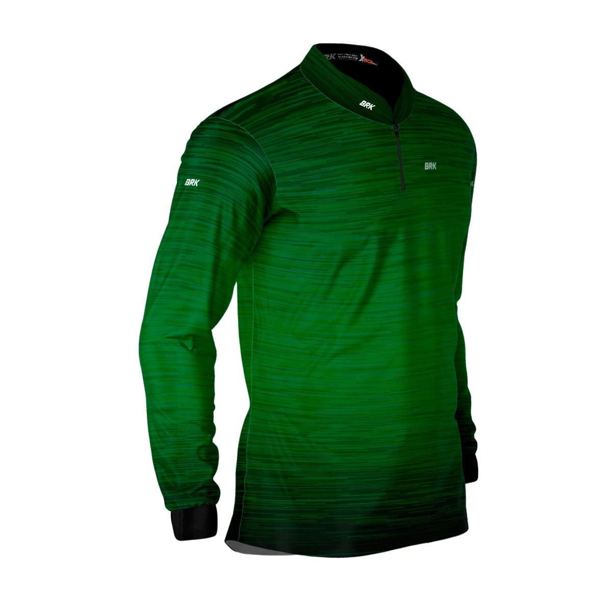 Camisa de Motociclismo Brk Mescla Verde Escuro com Proteção Solar UV50+