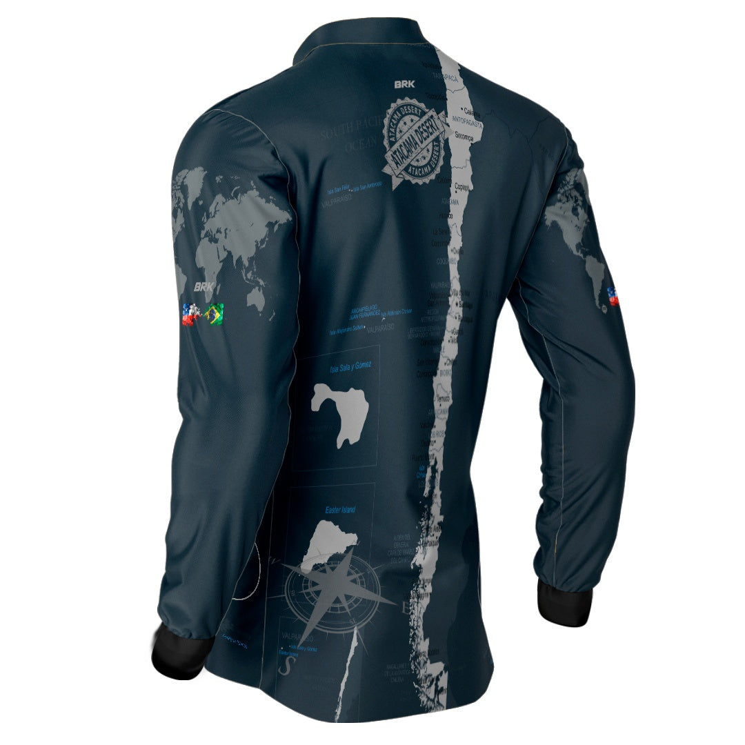 Camisa de Motociclismo Brk Expedição Atacama Chile com Proteção Solar UV50+