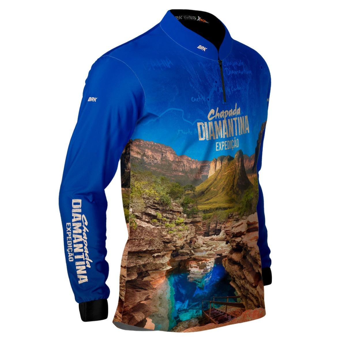Camisa de Motociclismo Brk Expedição Chapada Diamantina com Proteção Solar UV50+