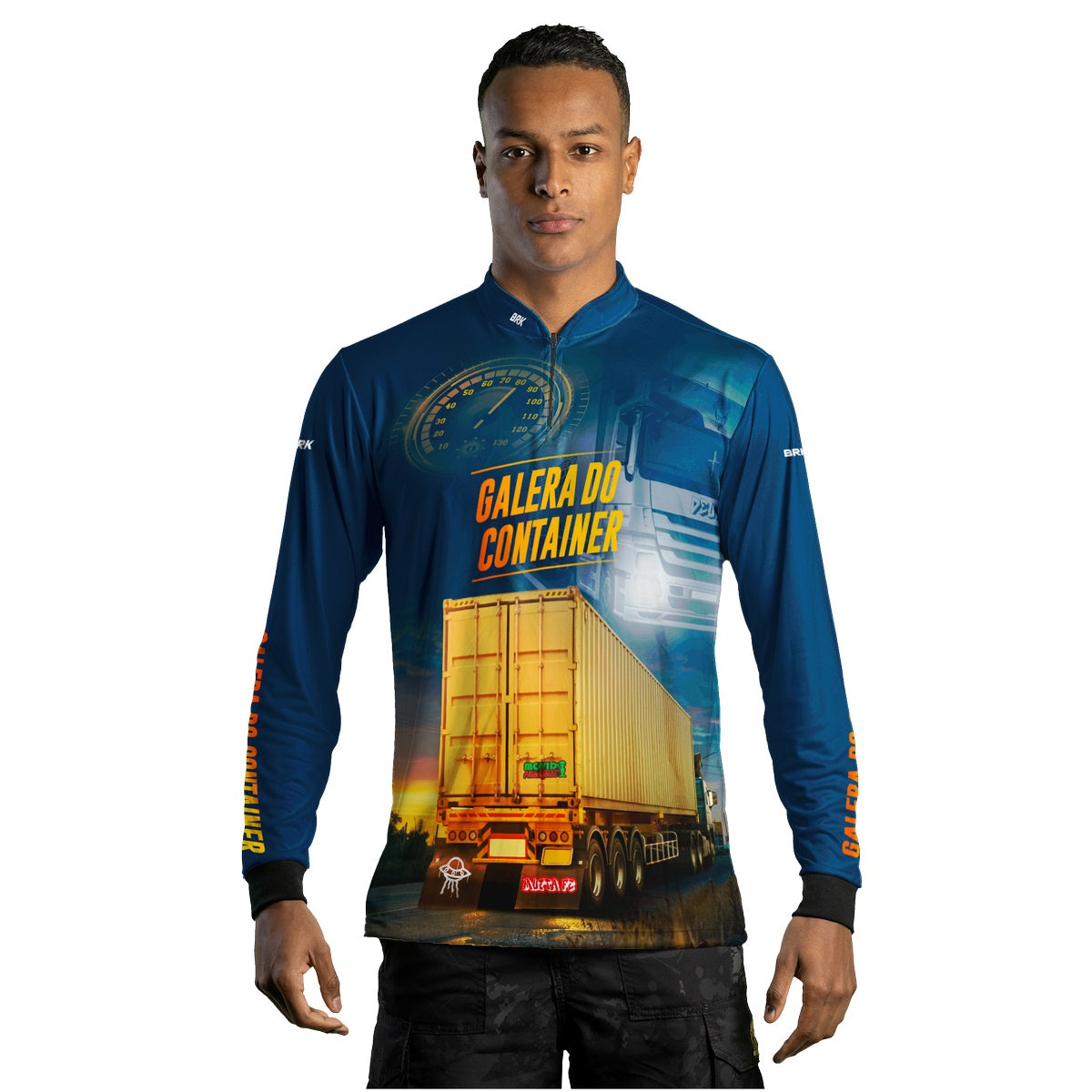 Camisa de Caminhão Brk Galera do Container com UV50+