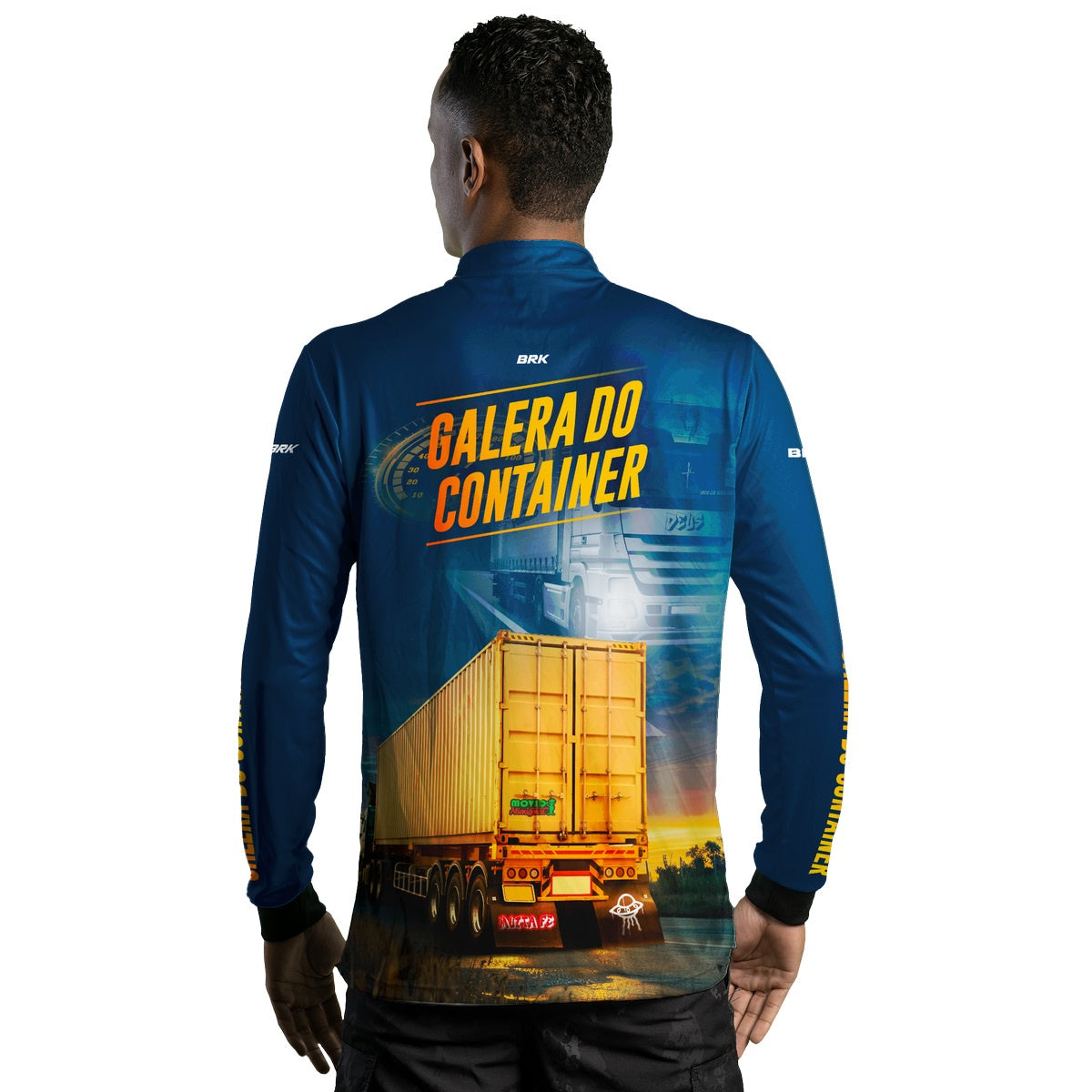Camisa de Caminhão Brk Galera do Container com UV50+