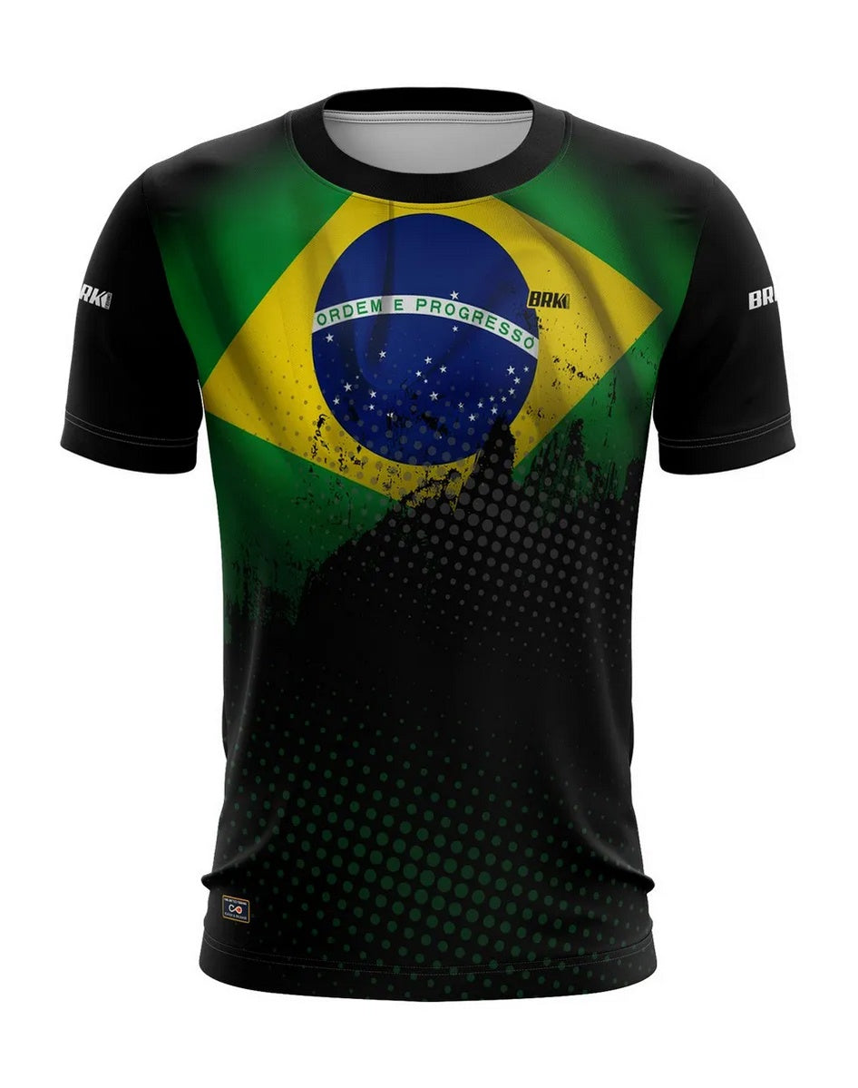 Camiseta Brk do Brasil Casual com Proteção UV50+
