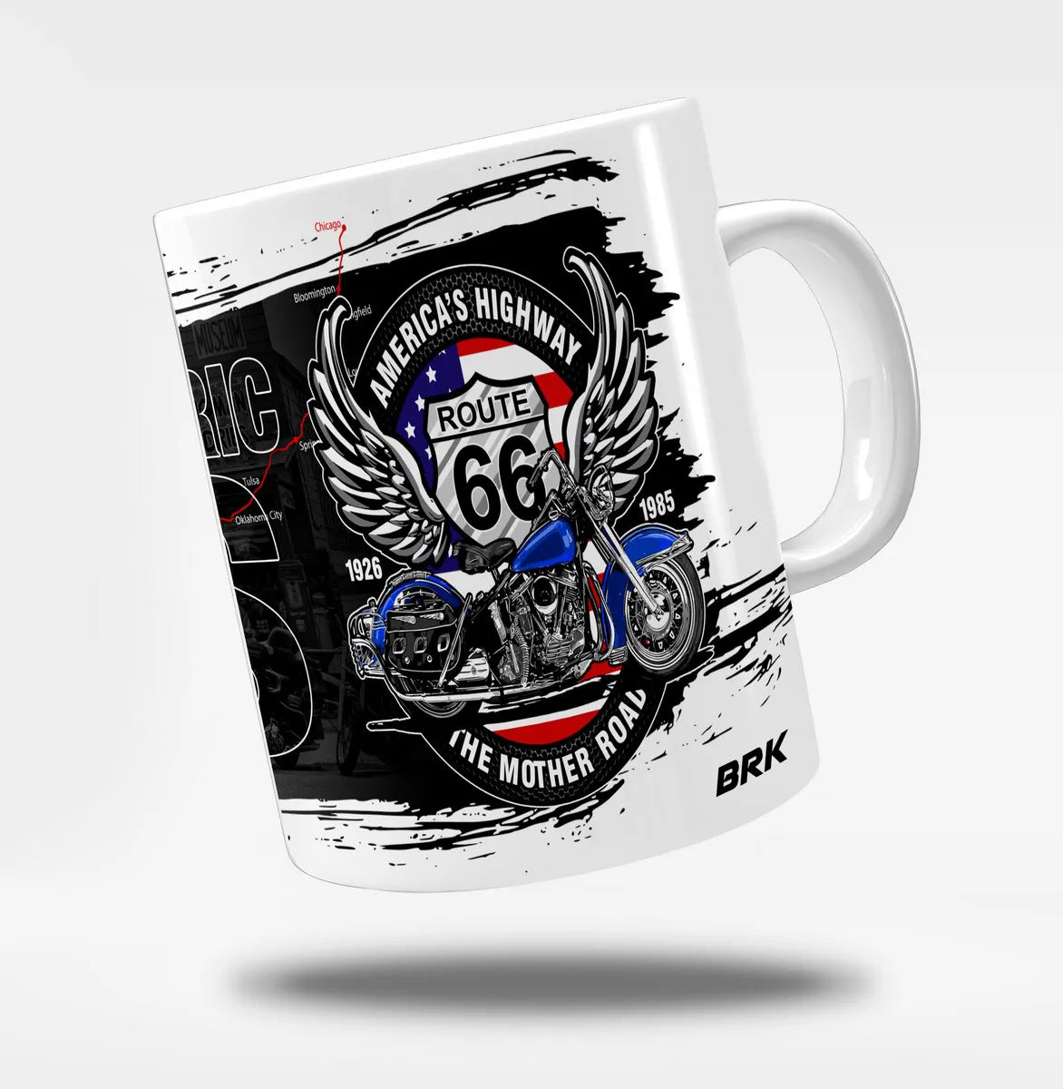 Caneca Brk Motociclismo Route 66 325ml