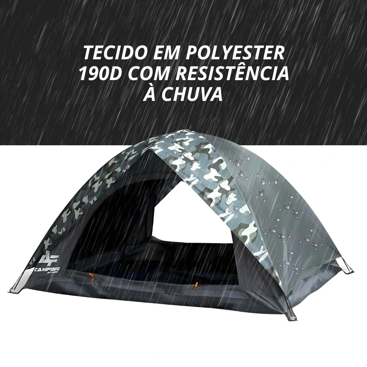 Barraca Albatroz AF-006 Camuflada Verde 02/03 Pessoas