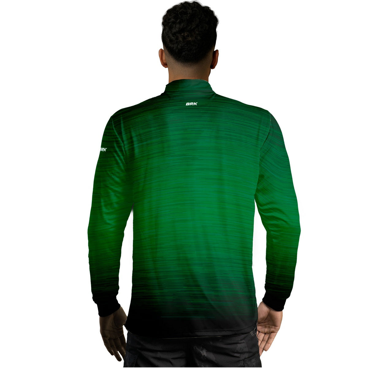 Camisa de Motociclismo Brk Mescla Verde Escuro com Proteção Solar UV50+