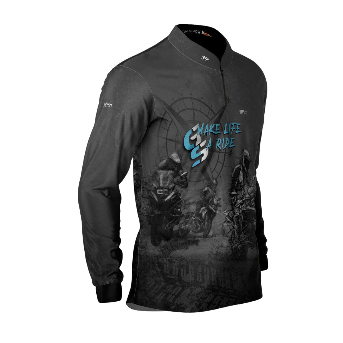 Camisa de Motociclismo Brk GS Life A Ride com Proteção Solar UV50+