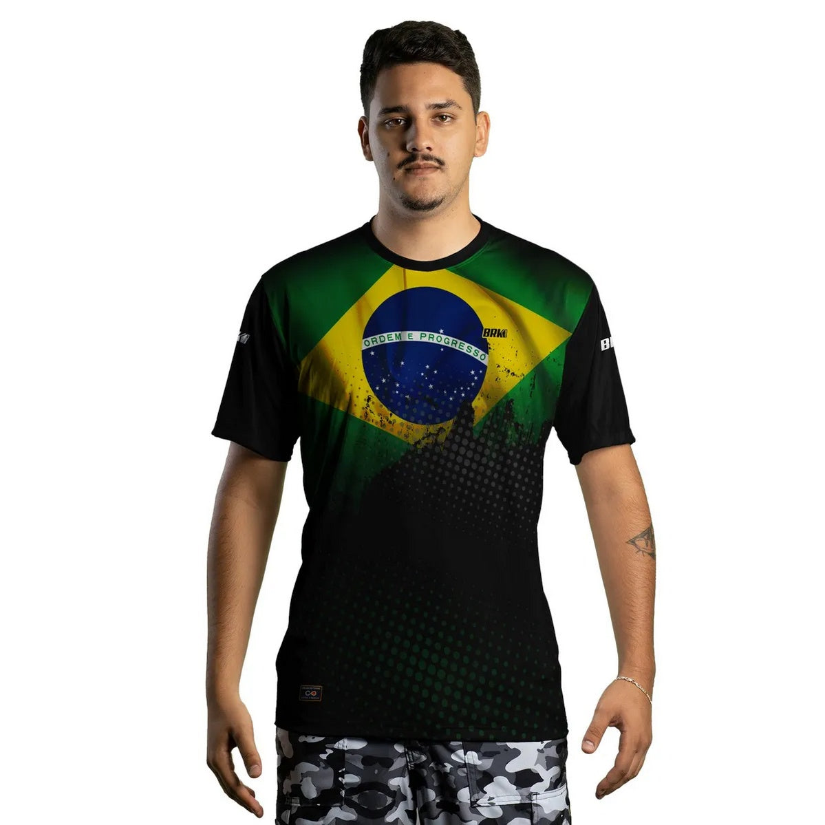 Camiseta Brk do Brasil Casual com Proteção UV50+