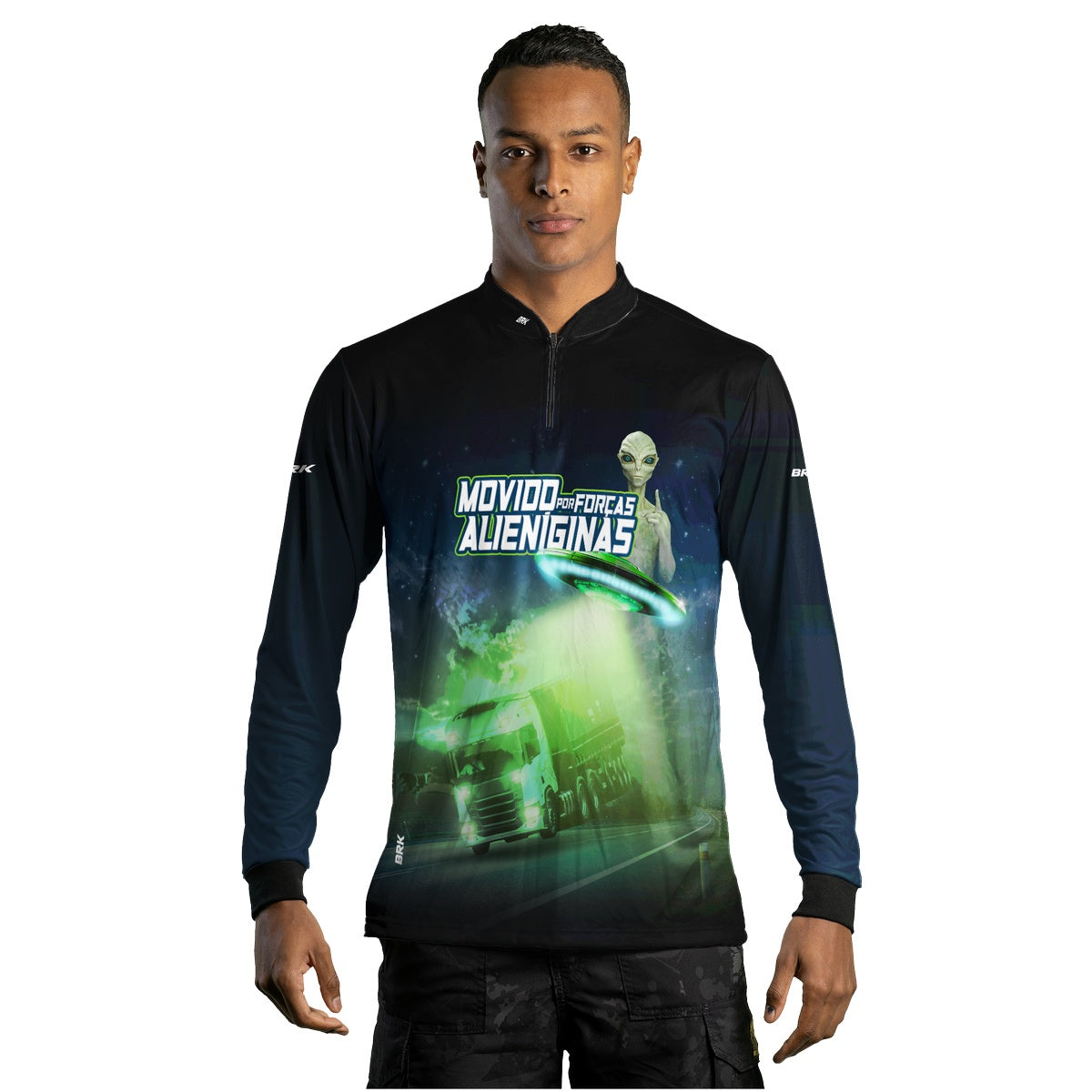 Camisa de Caminhão Brk Forças Alienigenas com UV50+