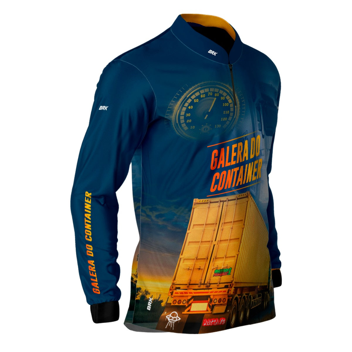 Camisa de Caminhão Brk Galera do Container com UV50+