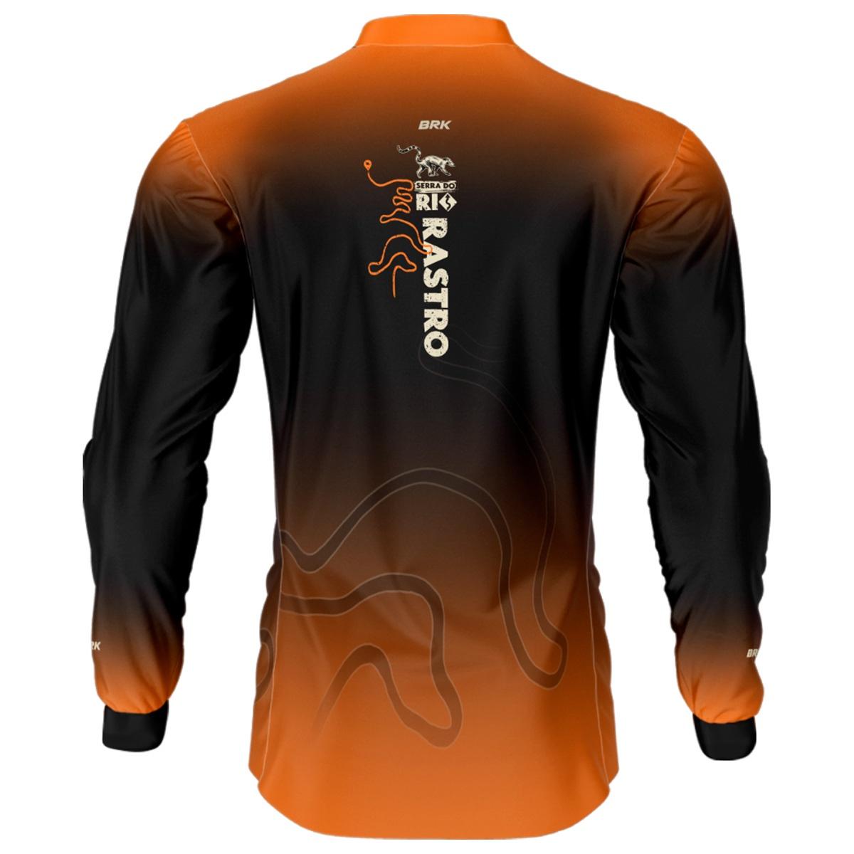 Camisa de Motociclismo Brk Serra do Rio Rastro Laranja com UV50+
