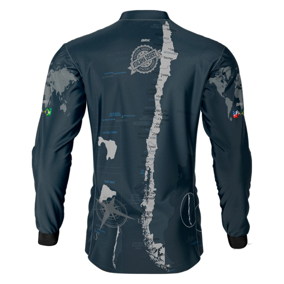 Camisa Expedição Brk Atacama Chile com Proteção Solar UV50 Envio Imediato