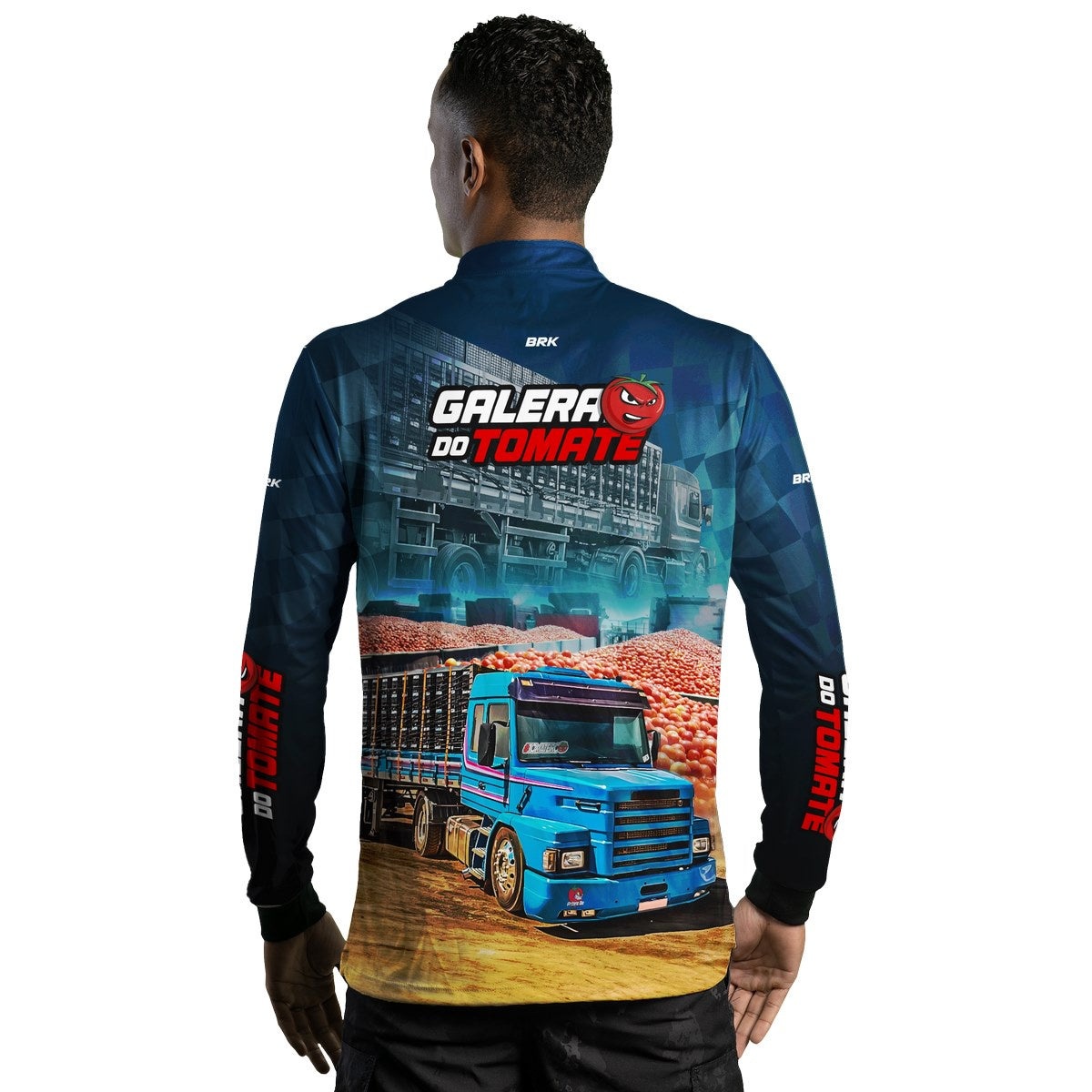 Camisa de Caminhão Brk Galera do Tomate com Proteção Solar UV50+