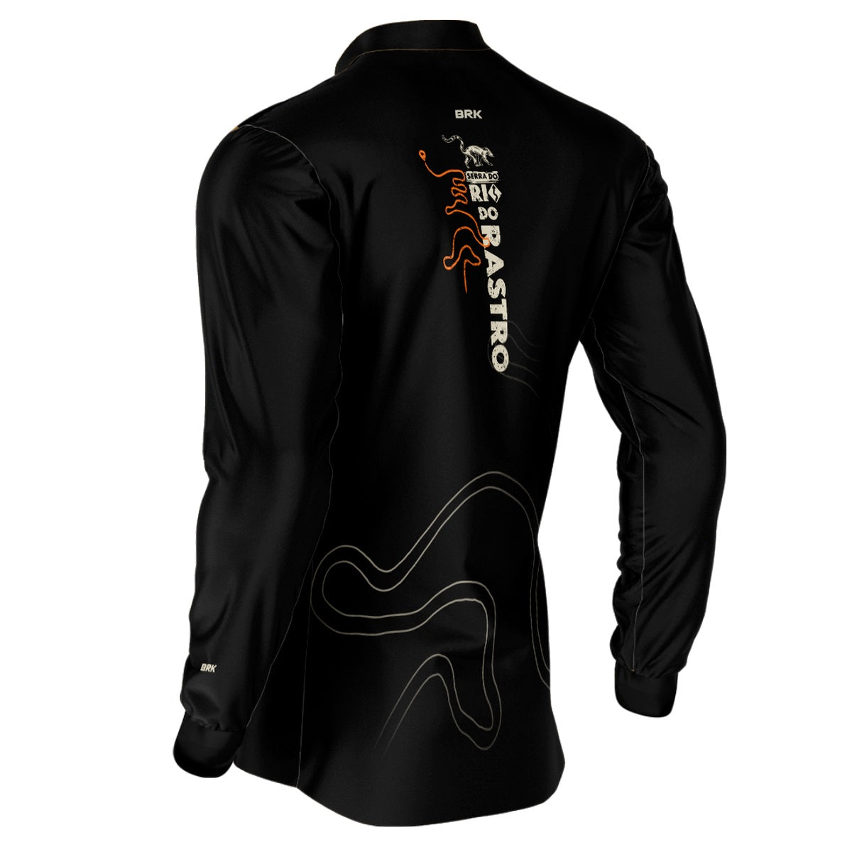 Camisa de Motociclismo Brk Serra do Rio Rastro Preta com Proteção Solar UV50+ Envio Imediato