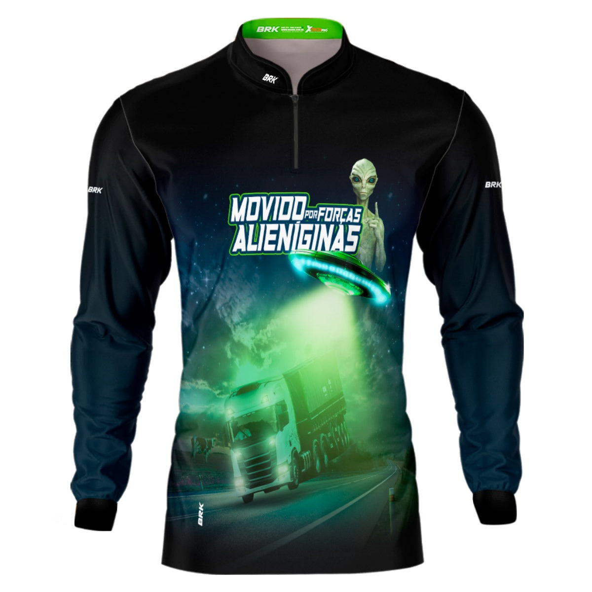 Camisa de Caminhão Brk Forças Alienigenas com UV50+