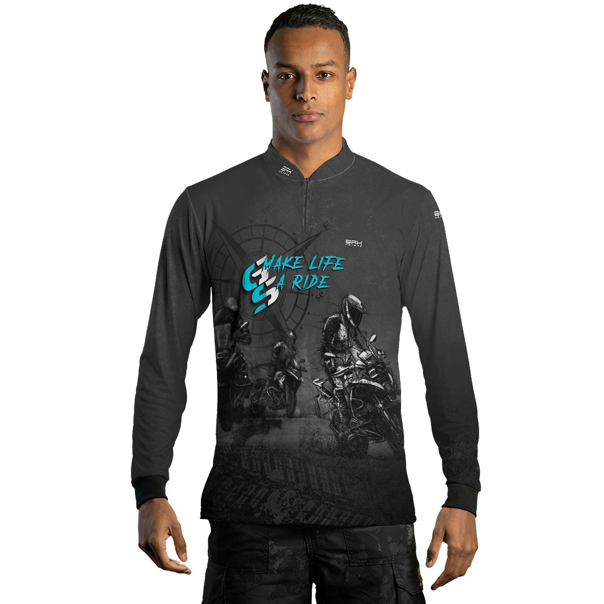 Camisa de Motociclismo Brk GS Life A Ride com Proteção Solar UV50+