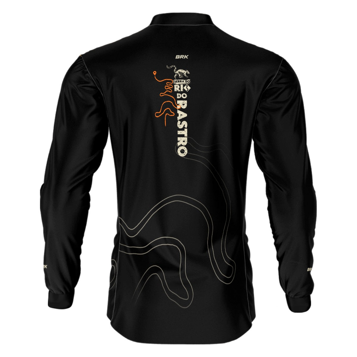 Camisa de Motociclismo Brk Serra do Rio Rastro Preta com Proteção Solar UV50+ Envio Imediato