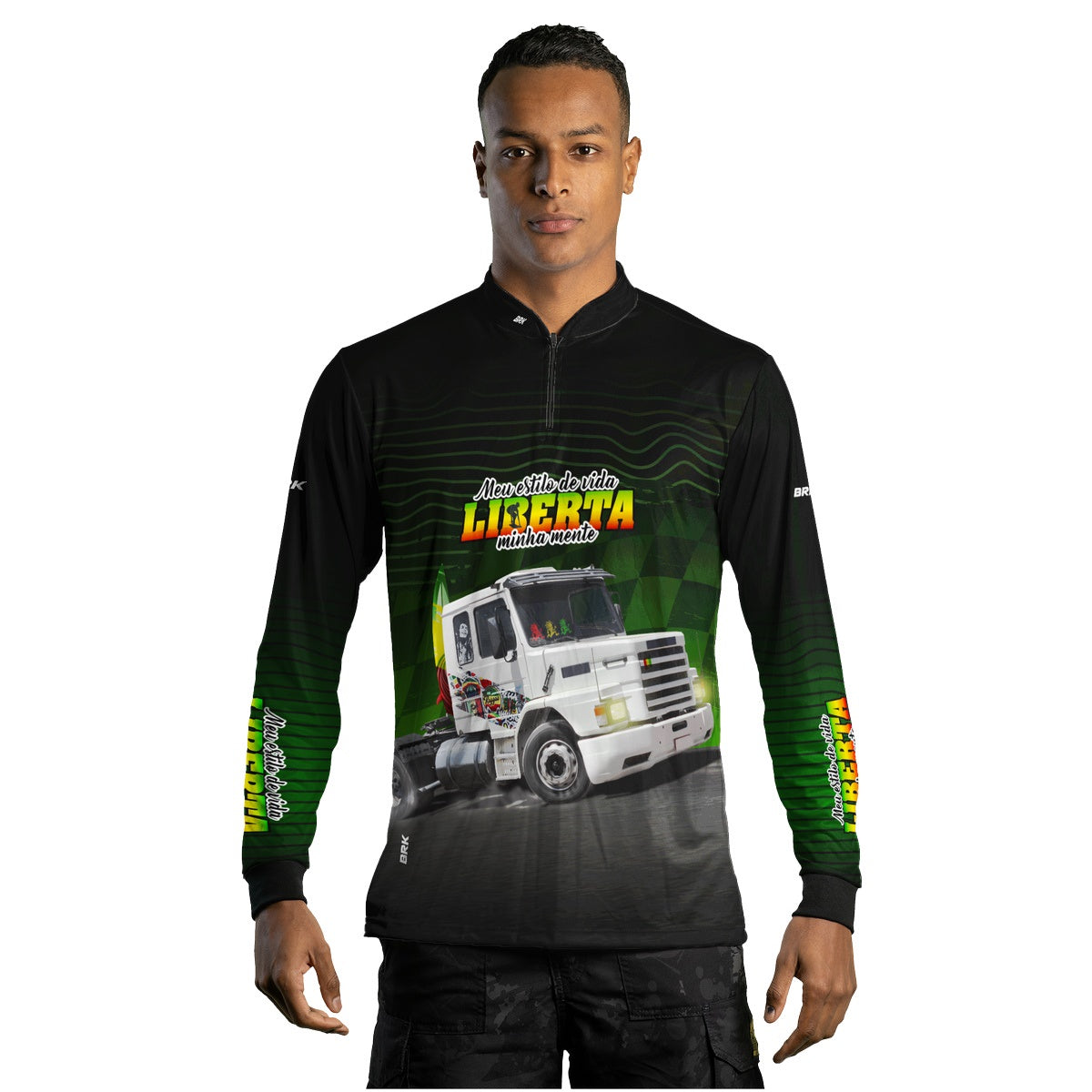 Camisa de Caminhão Brk Meu Estilo de Vida com UV50+
