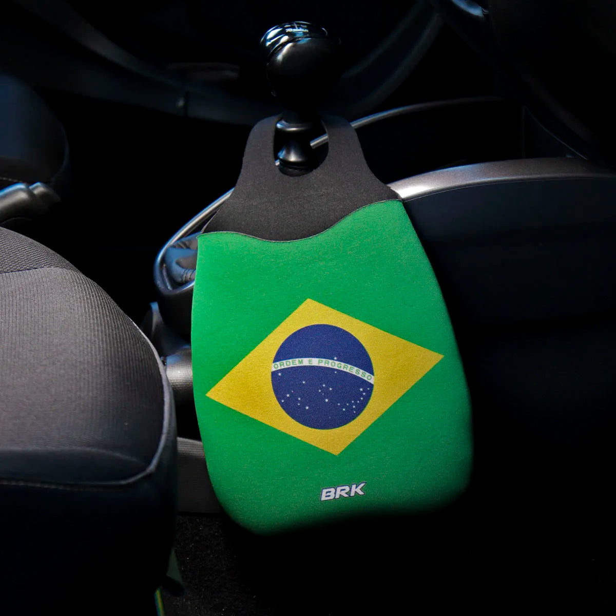 Sacola de Lixo Automotivo Bandeira do Brasil Neoprene