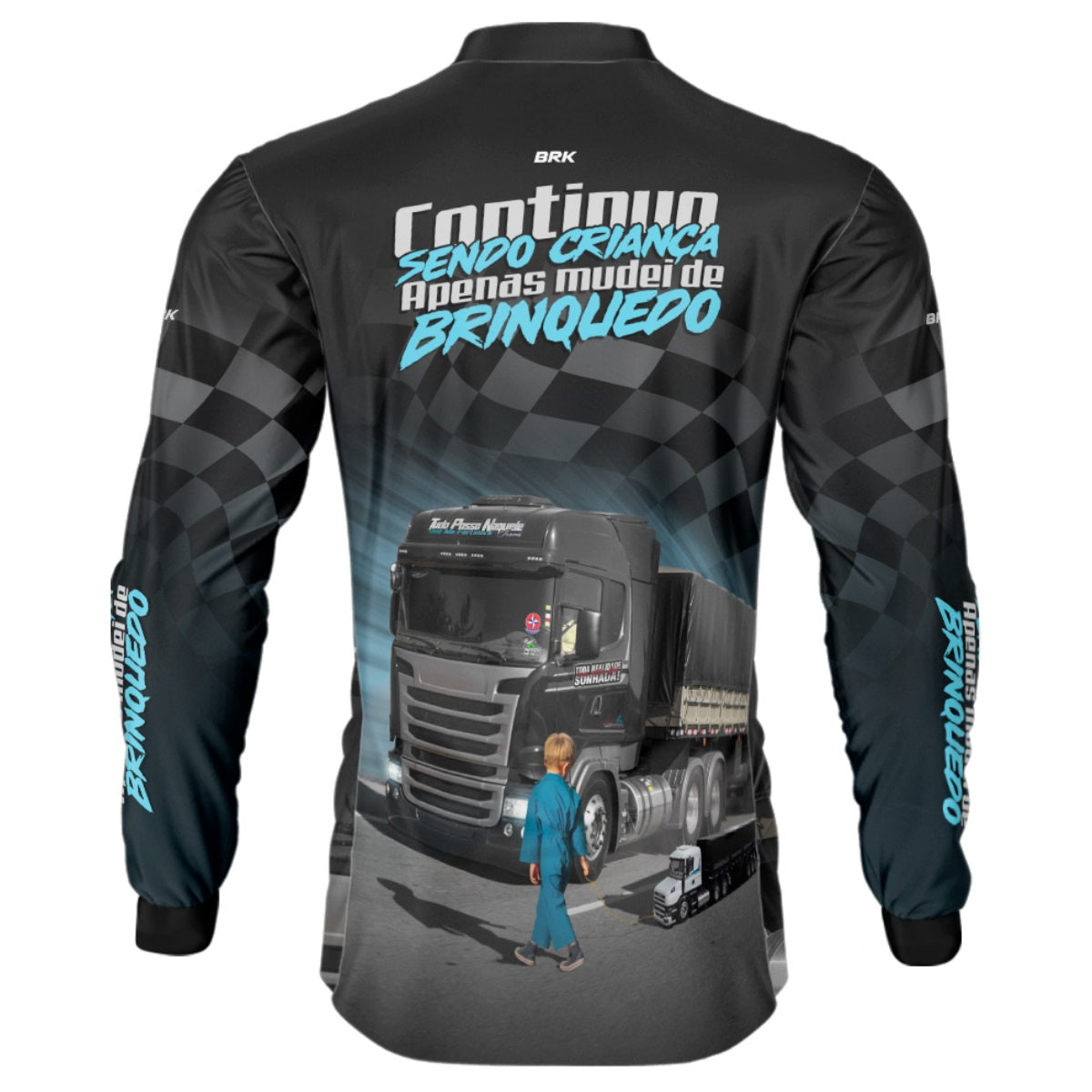 Camisa de Caminhão Brk Continuo Sendo Criança com UV50+