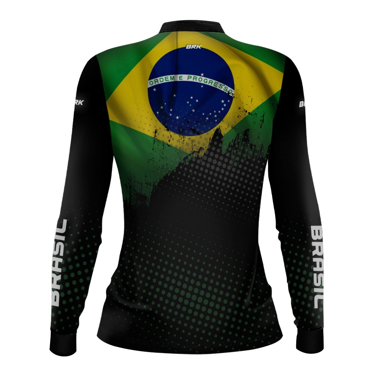 Kit Camisas de Casal com Proteção UV50 Bandeira do Brasil