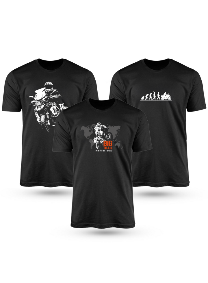 Kit Com 3 Camisetas de Algodão Coleção Big Trail