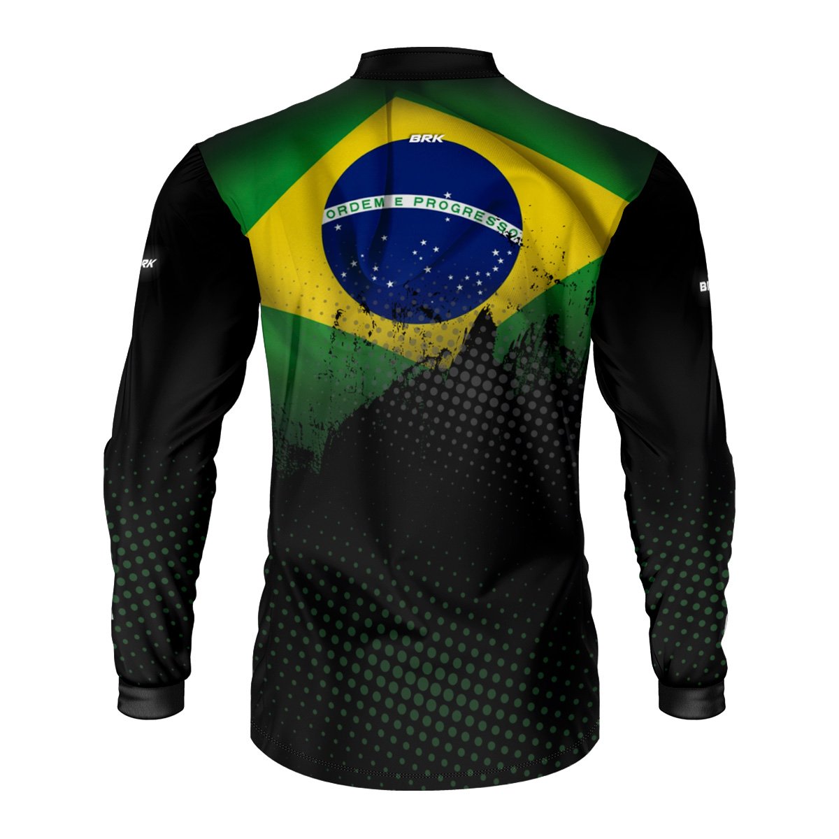 Kit Camisas de Casal com Proteção UV50 Bandeira do Brasil