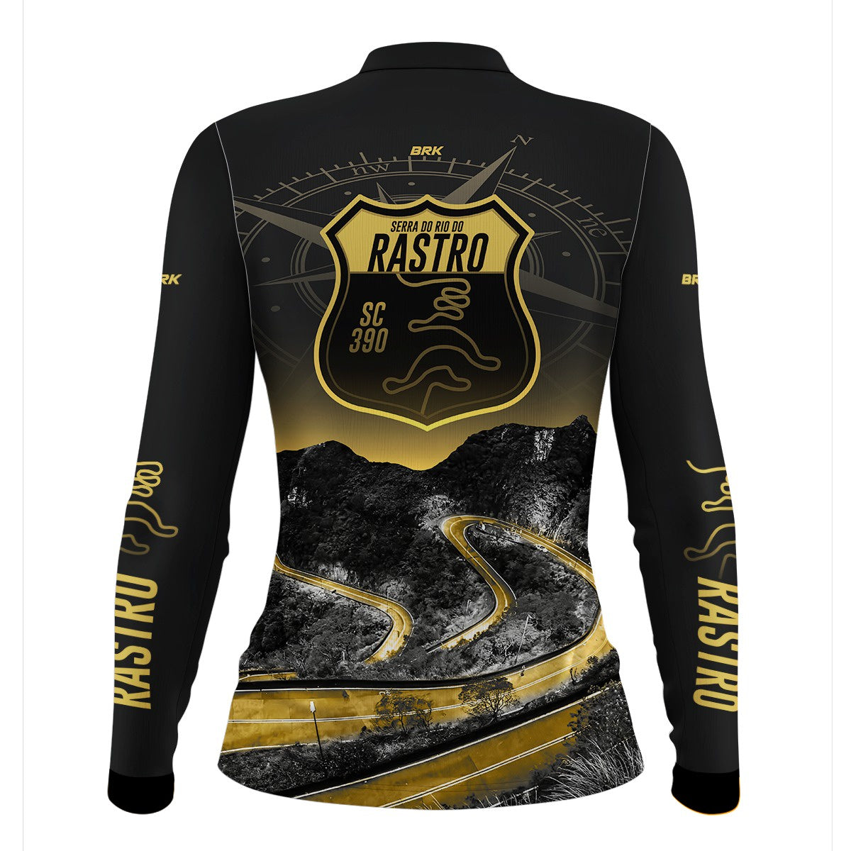 Camisa Feminina de Motociclismo Brk Expedição Rio do Rastro Com Proteção Solar UV50+