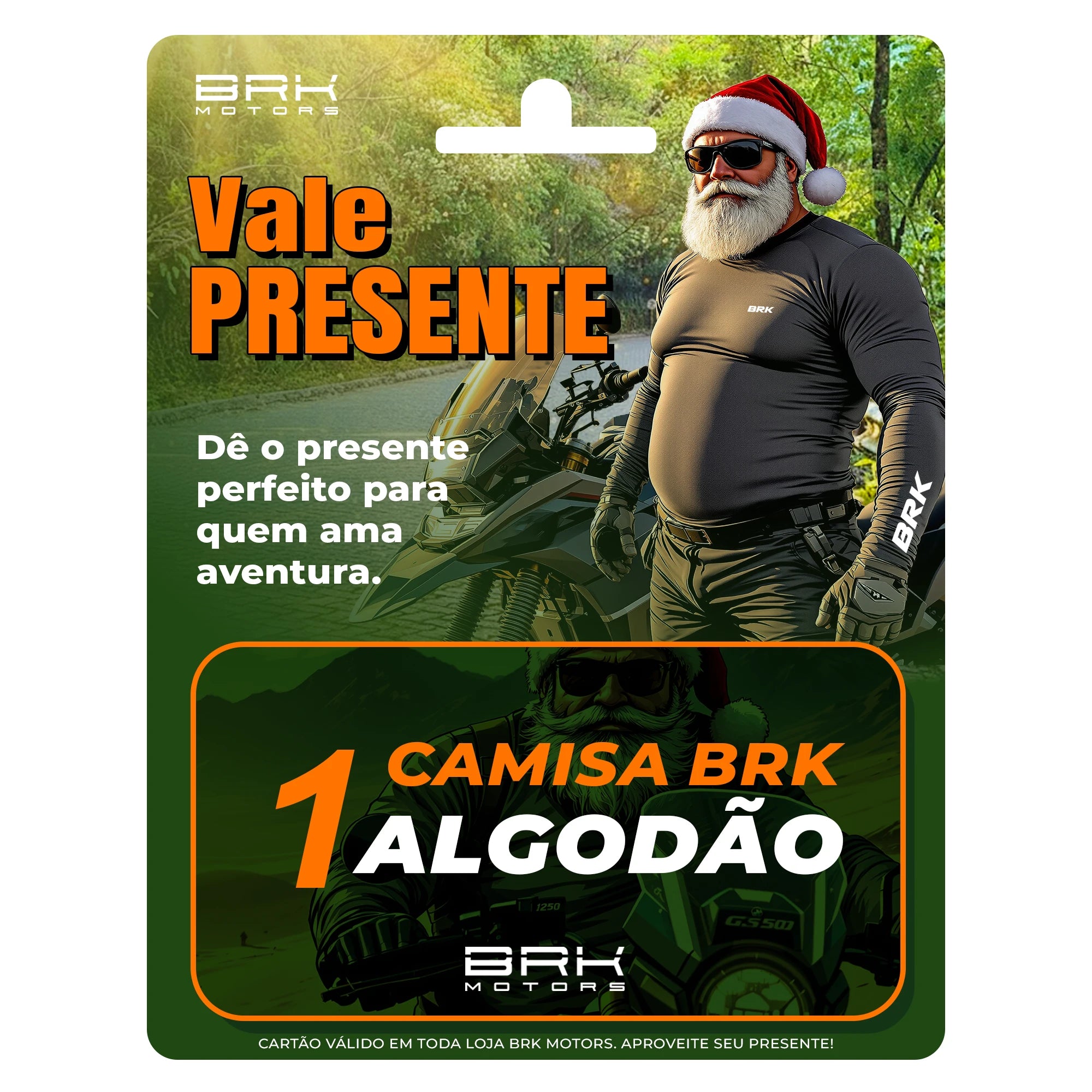 Vale Presente BRK® — 1 Camiseta de Algodão