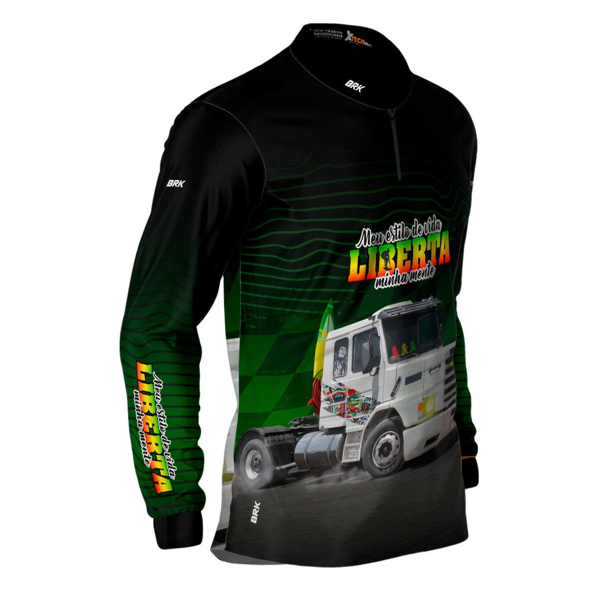 Camisa de Caminhão Brk Meu Estilo de Vida com UV50+