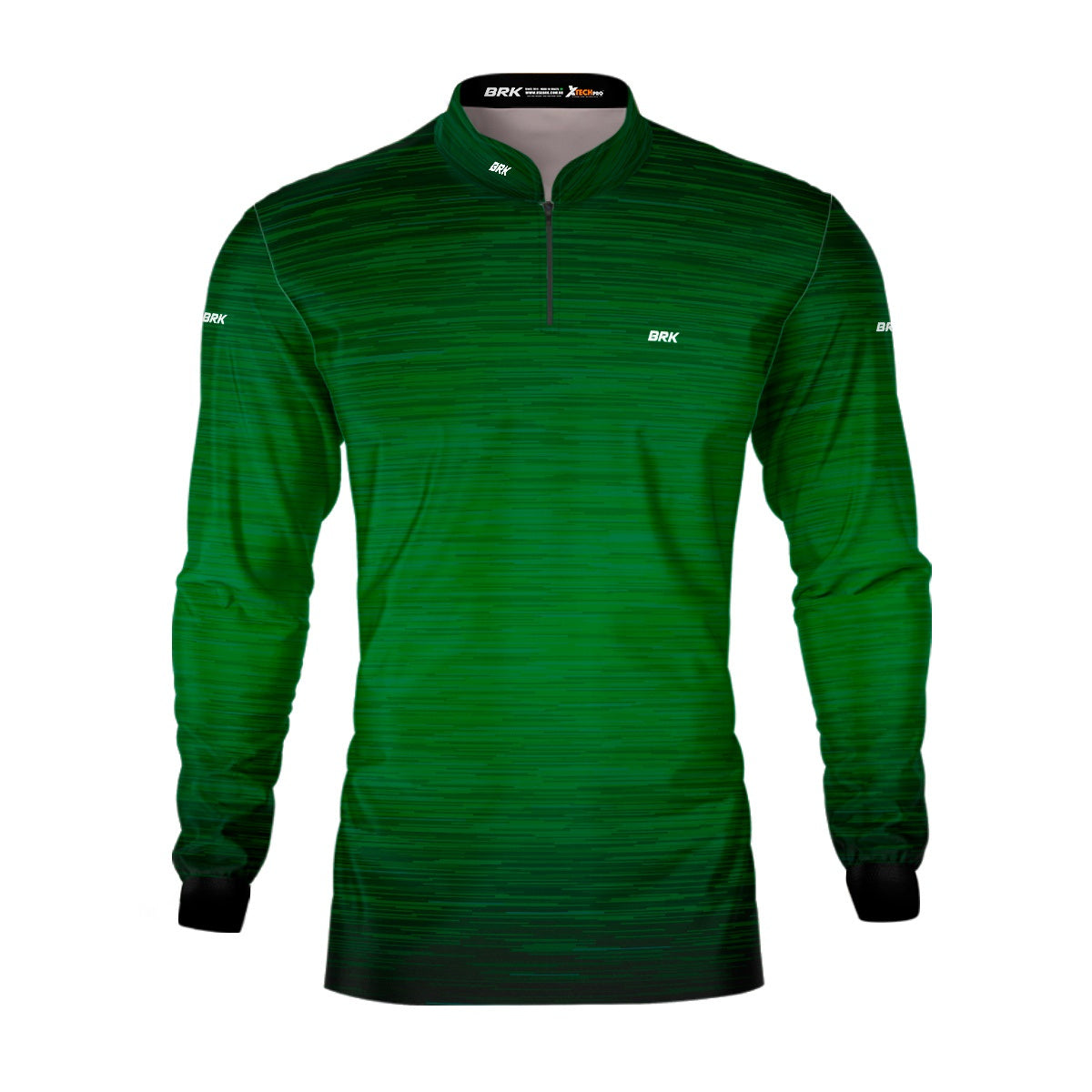 Camisa de Motociclismo Brk Mescla Verde Escuro com Proteção Solar UV50+
