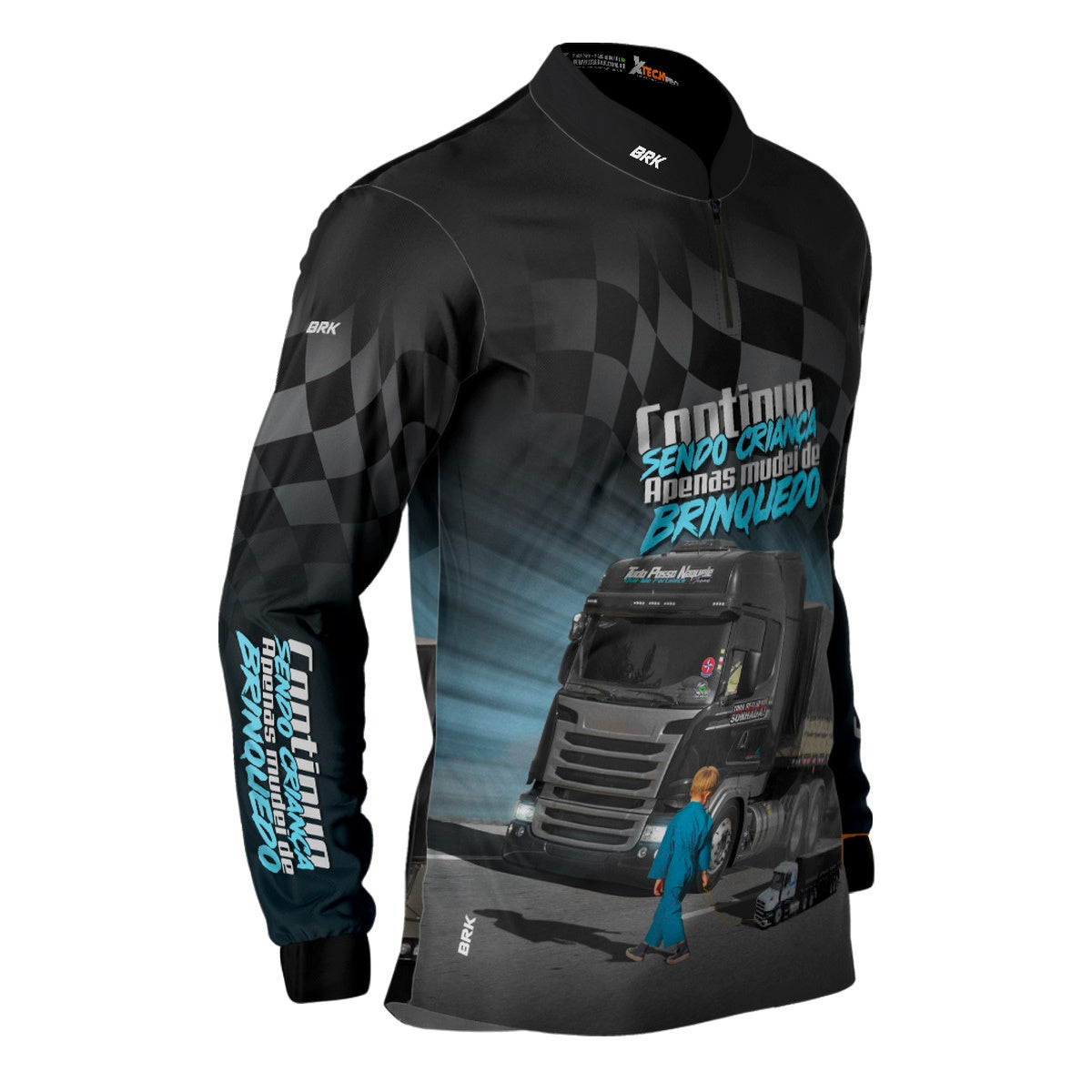 Camisa de Caminhão Brk Continuo Sendo Criança com UV50+