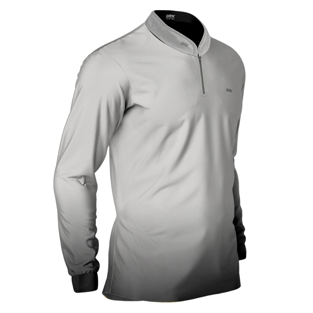 Camisa de Motociclismo Brk Unissex Basic Cinza Claro com Proteção Solar UV50+